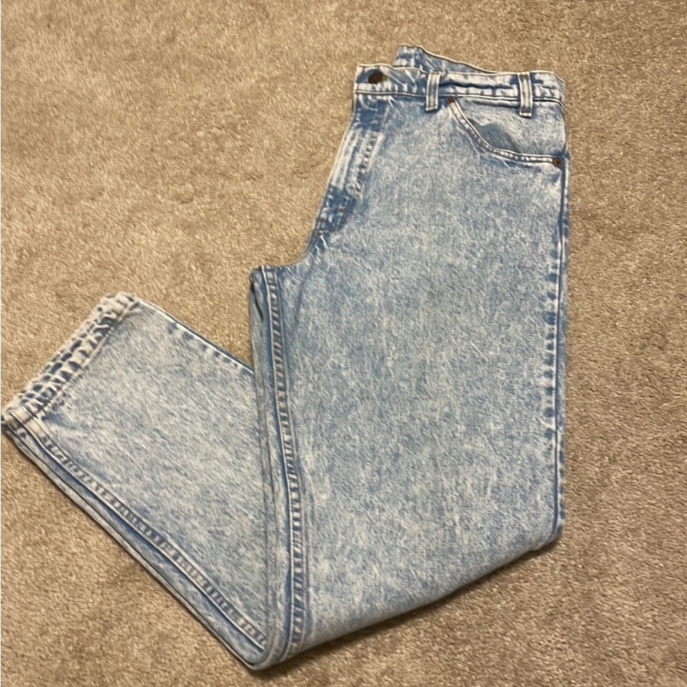 VINTAGE Levi’s 550 Orange Tab Mens Acid Wash Jeans Size 34x30 MADE IN USA | EUC